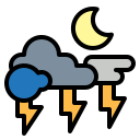 external lightning-weather-fill-outline-pongsakorn-tan icon