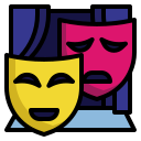 external theatre-nightlife-fill-outline-pongsakorn-tan icon