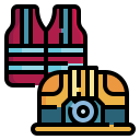 external vest-labor-day-fill-outline-pongsakorn-tan icon