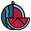 external watermelon-summer-fill-outline-pongsakorn-tan icon