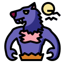 external werewolf-halloween-fill-outline-pongsakorn-tan icon