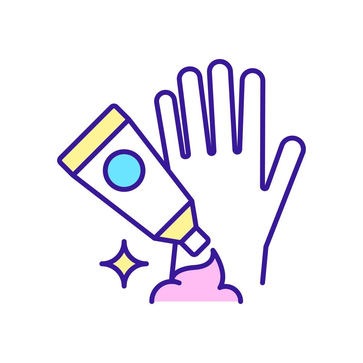 apply hand cream icon