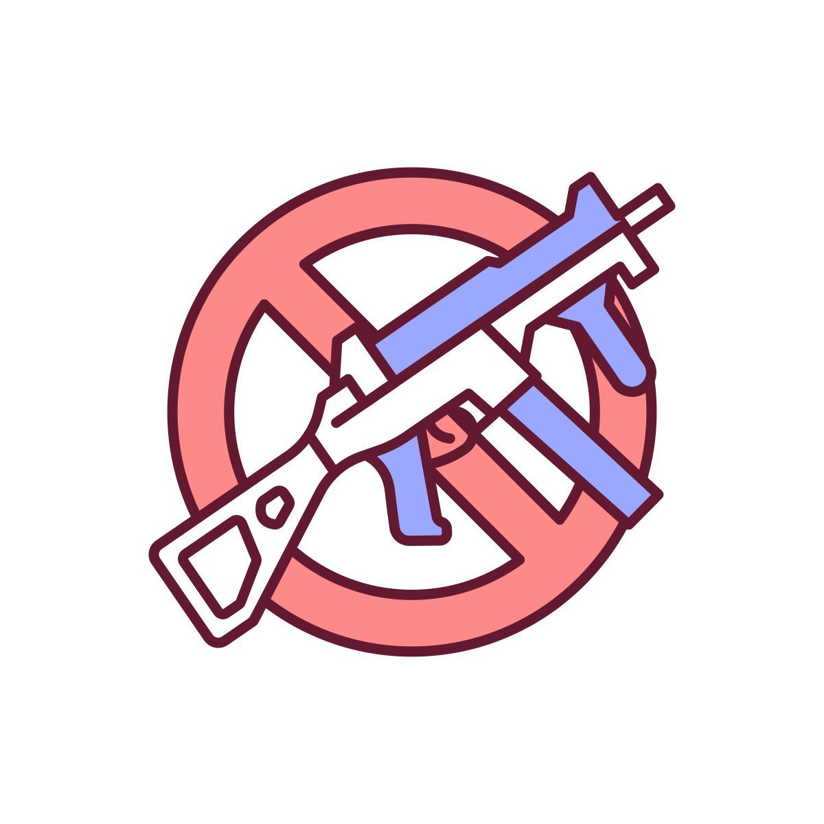ban assault rifles icon