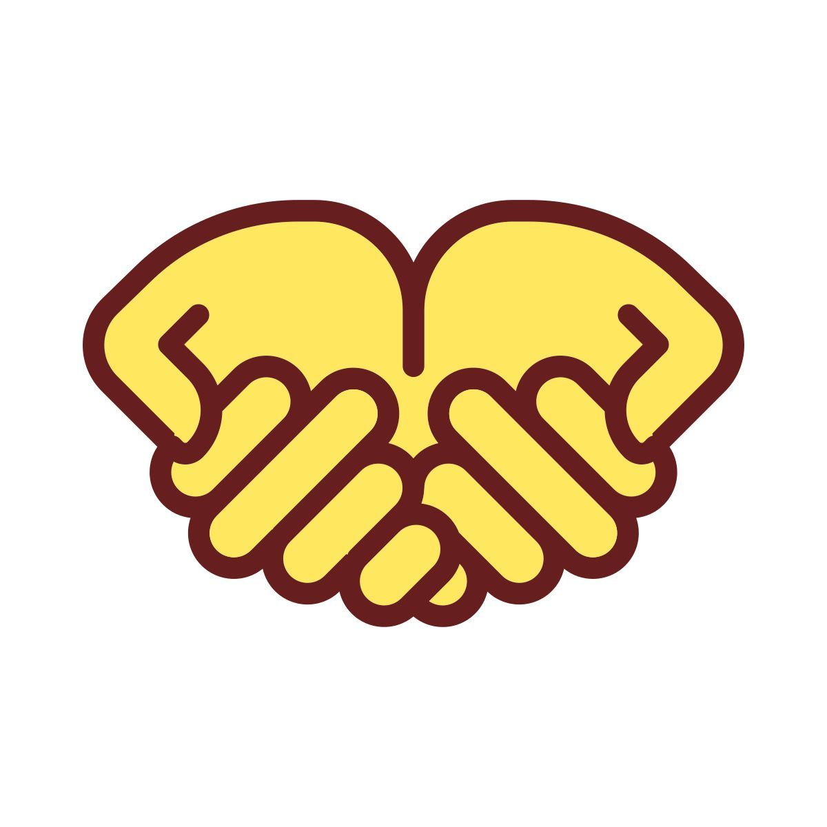 begging hands icon