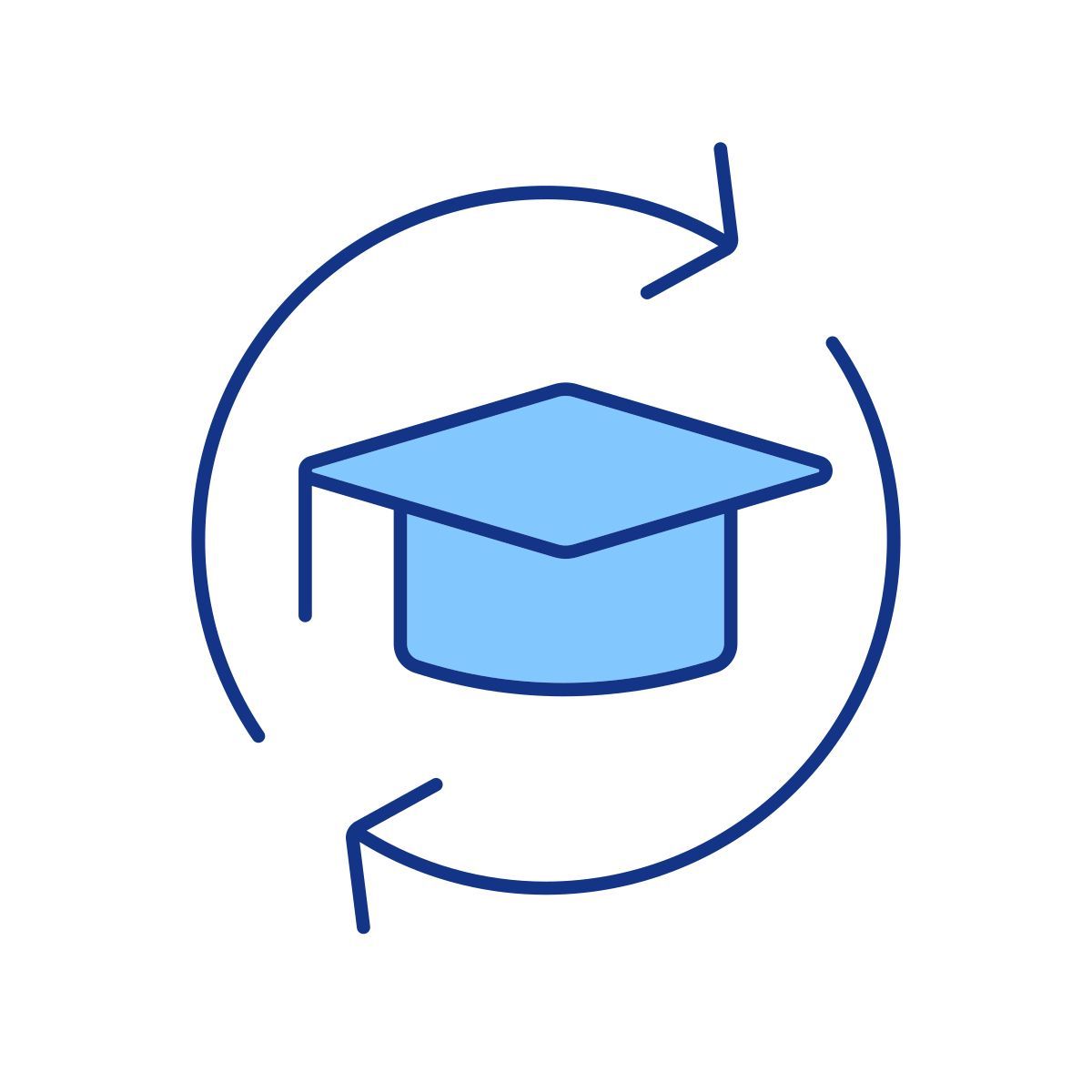 essere uno studente in scambio icona colore rgb icon