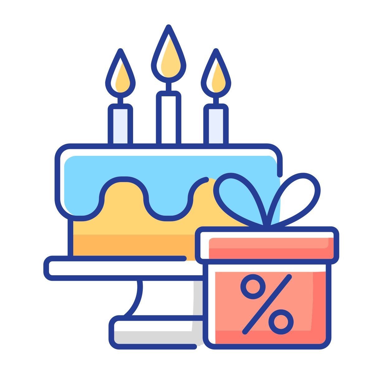 birthday discount icon
