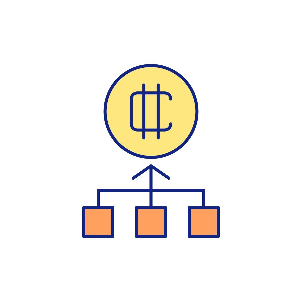blockchain network icon