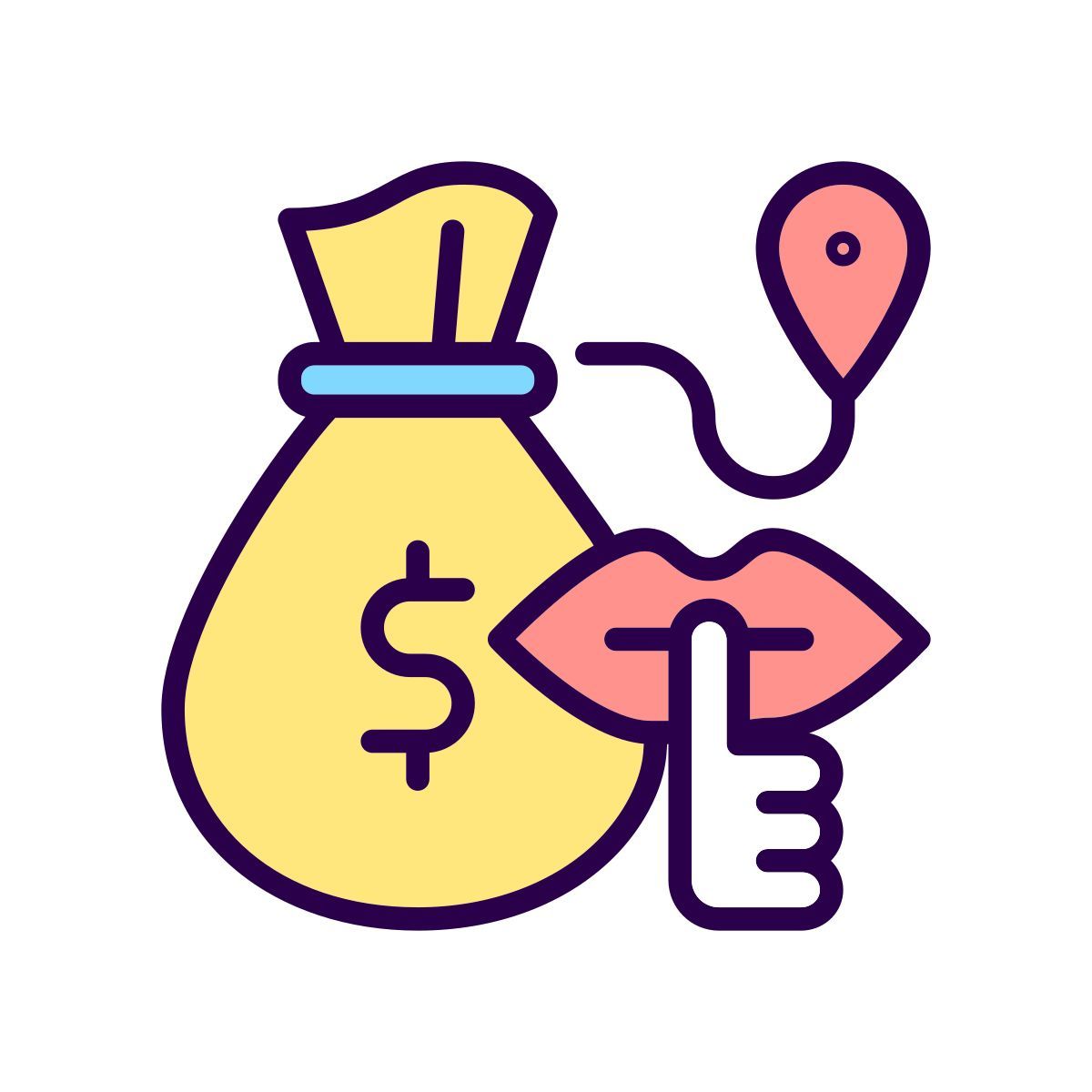 bulk cash smuggling icon