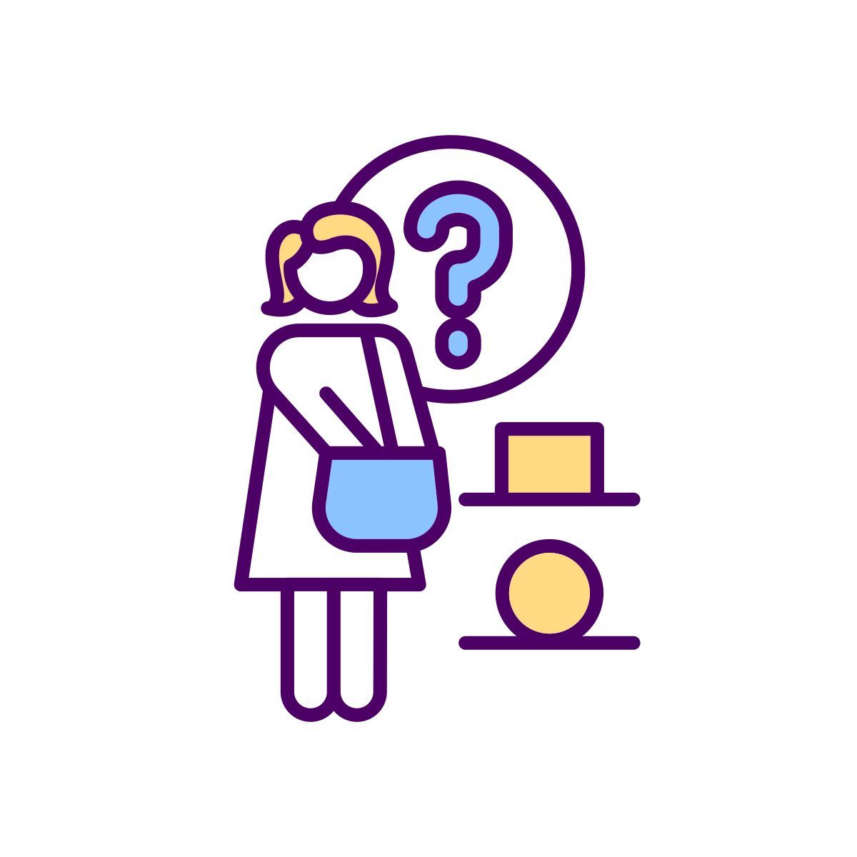 buyer decision process icon