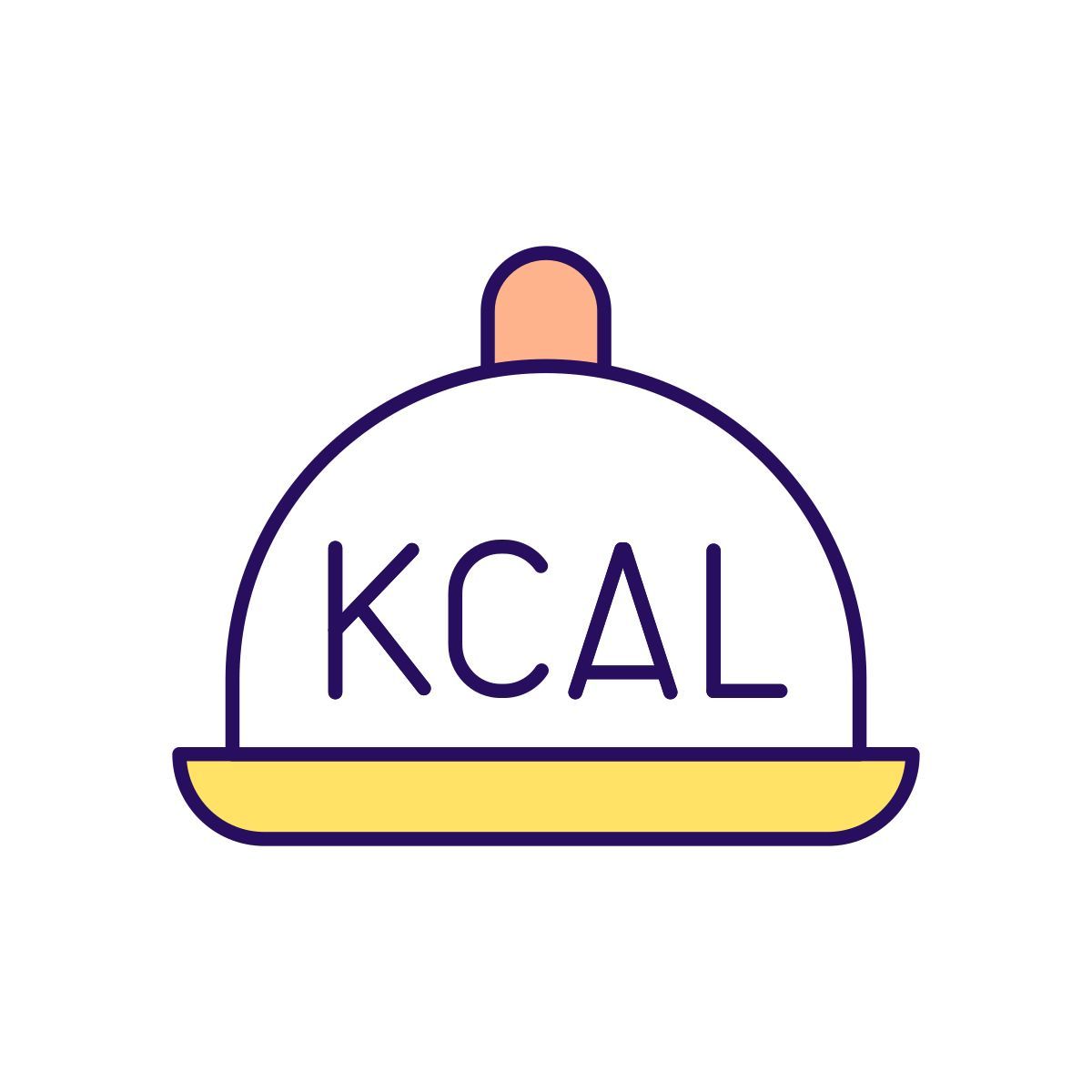 calorie count in meal serving icon