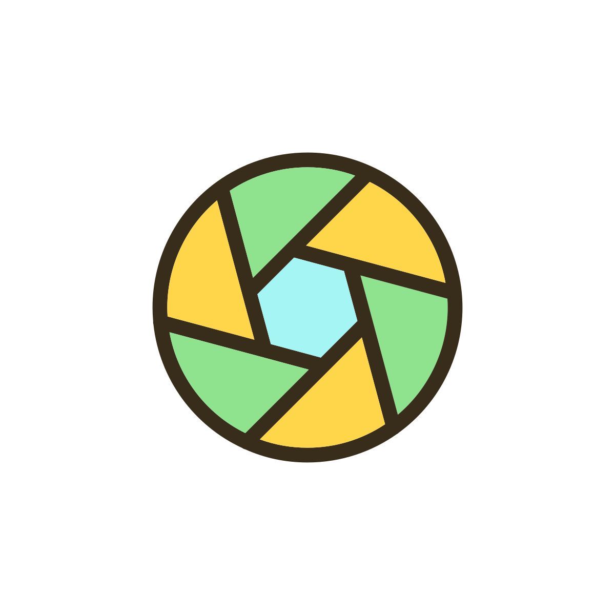 diaframma della fotocamera icon