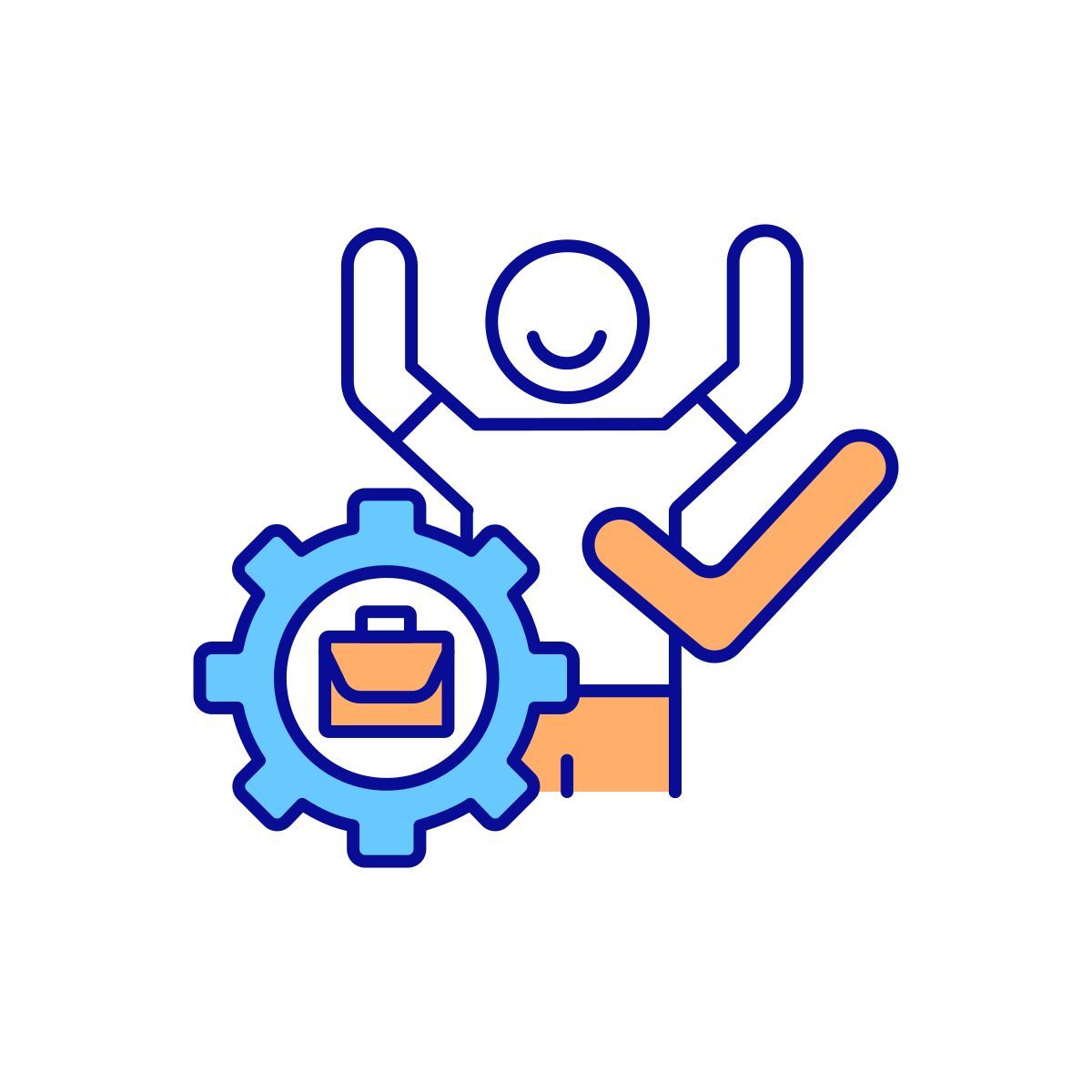 check employee productivity icon