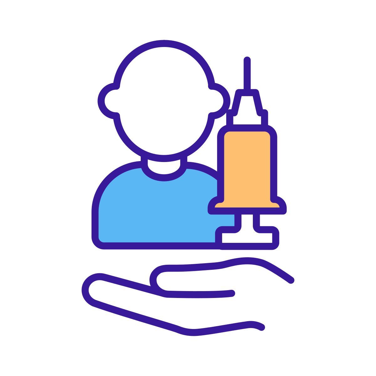 child vaccination icon