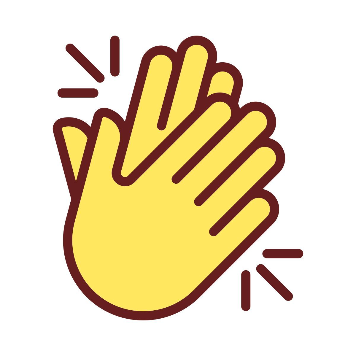 clapping hands icon