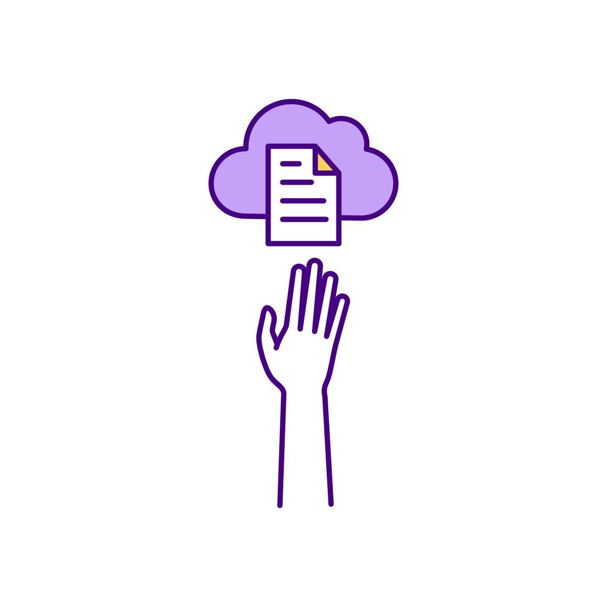 cloud file storage icon