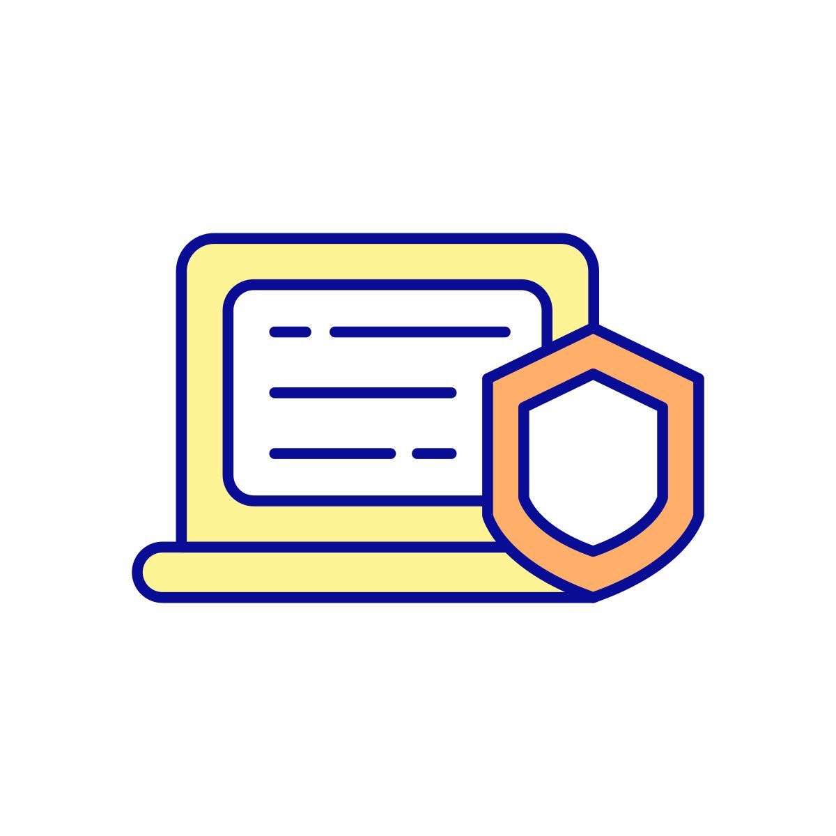 computer safety icon