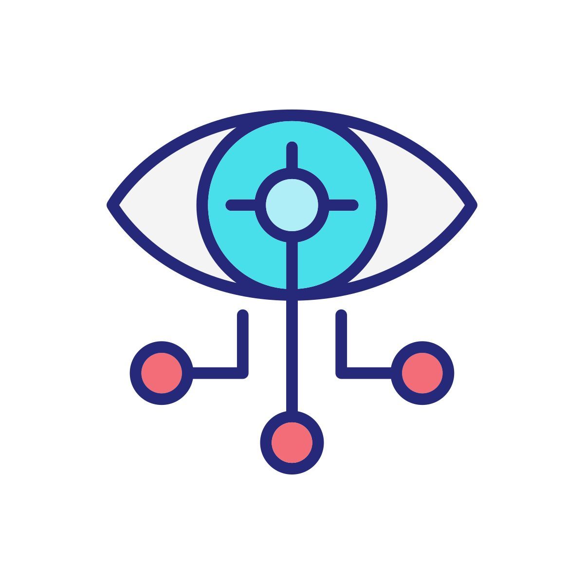 connected contact lenses icon