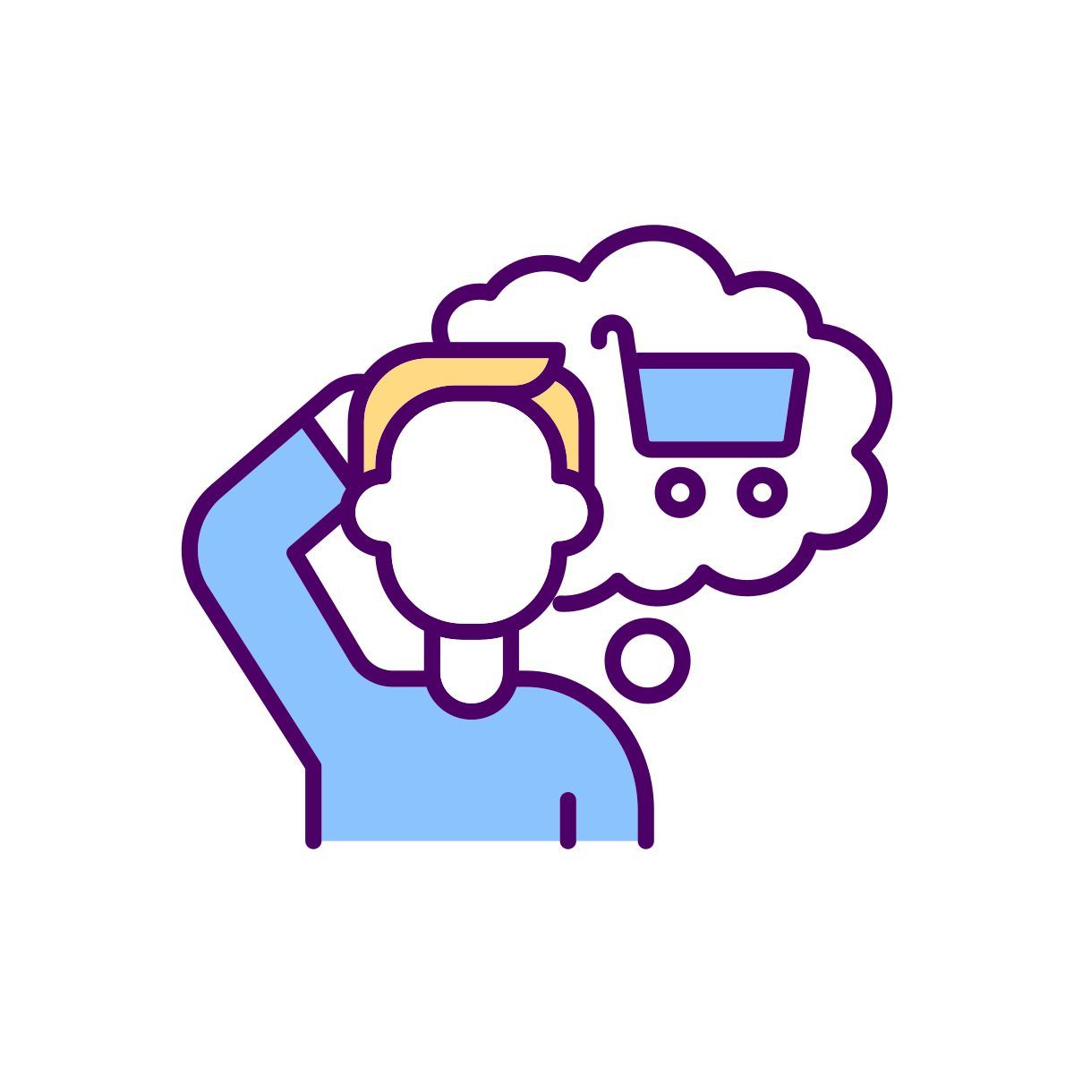 consumer purchase decision icon
