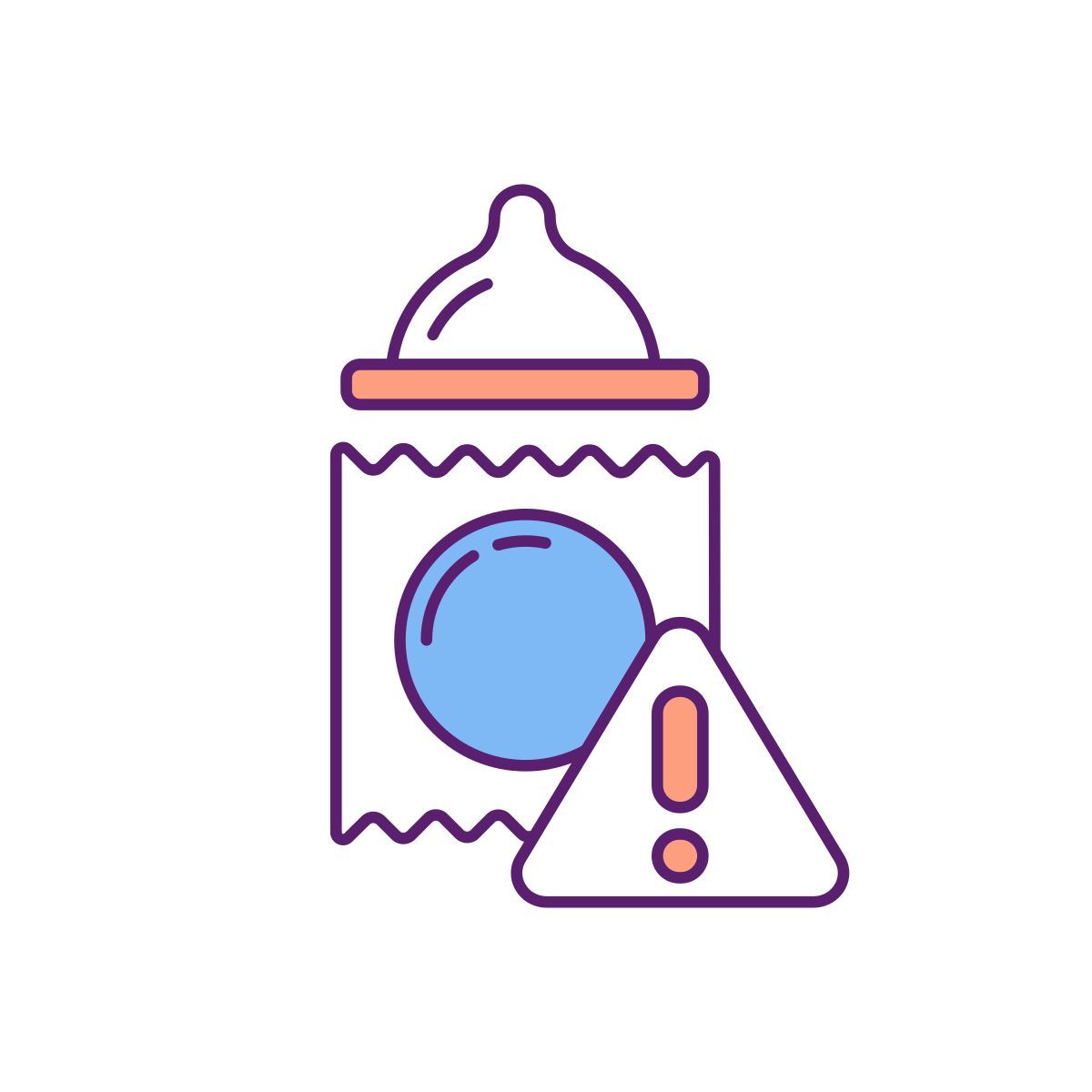 contraceptive condom breakage risk icon