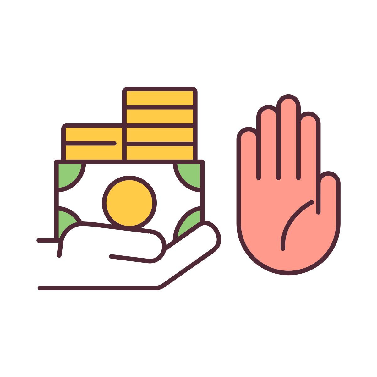 control money supply icon