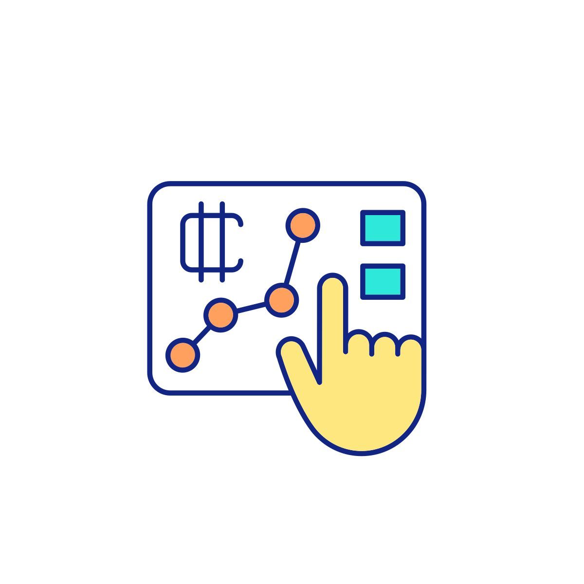 controlling growth of cryptocurrency icon