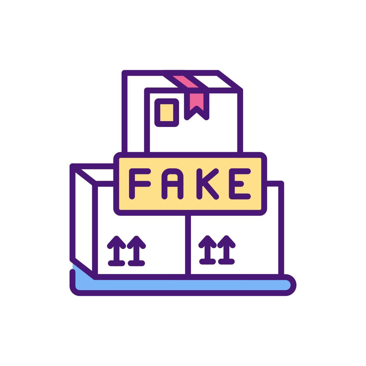 counterfeit consumer goods icon