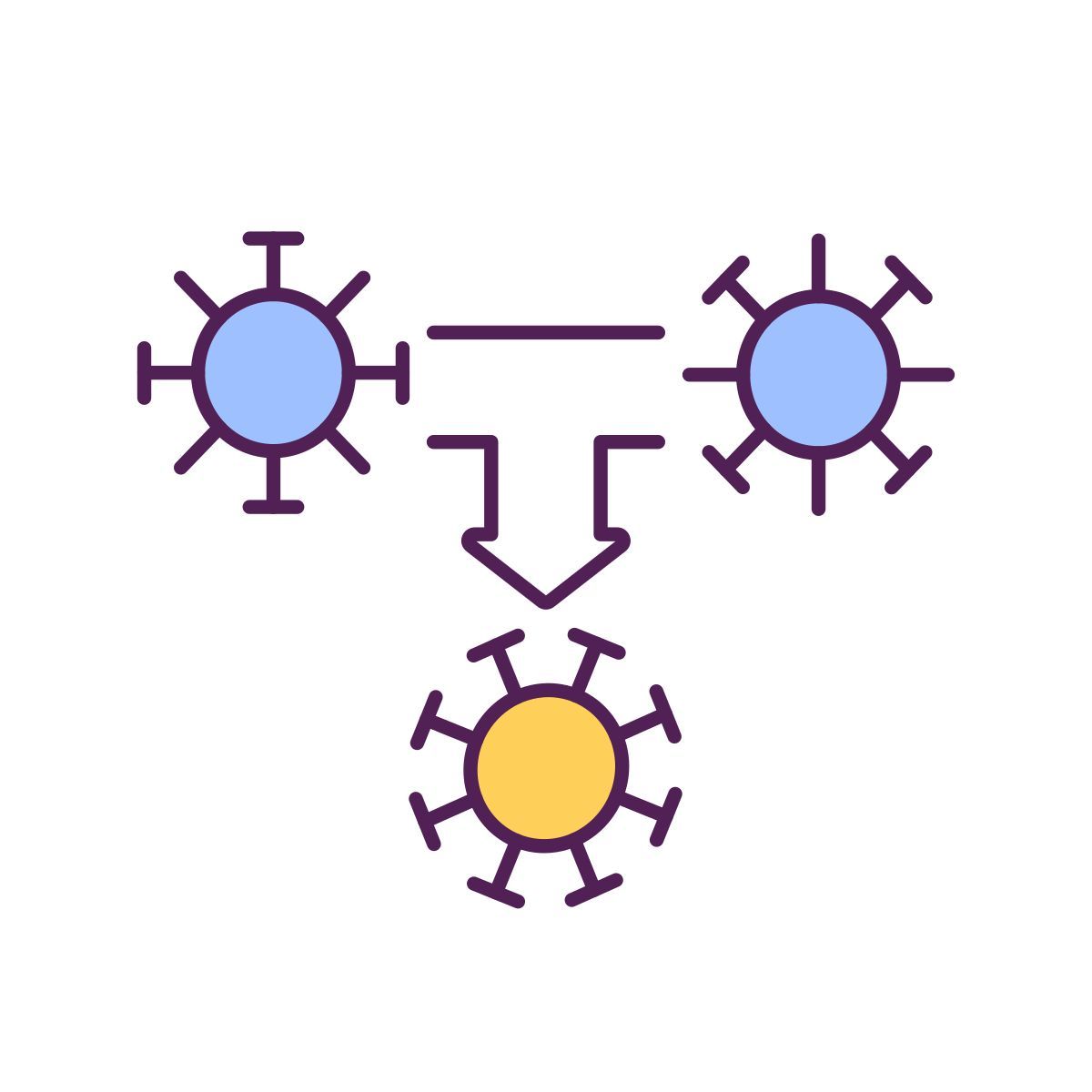 covid mutation icon