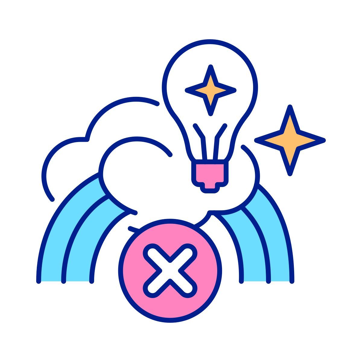 creative thinking restriction icon