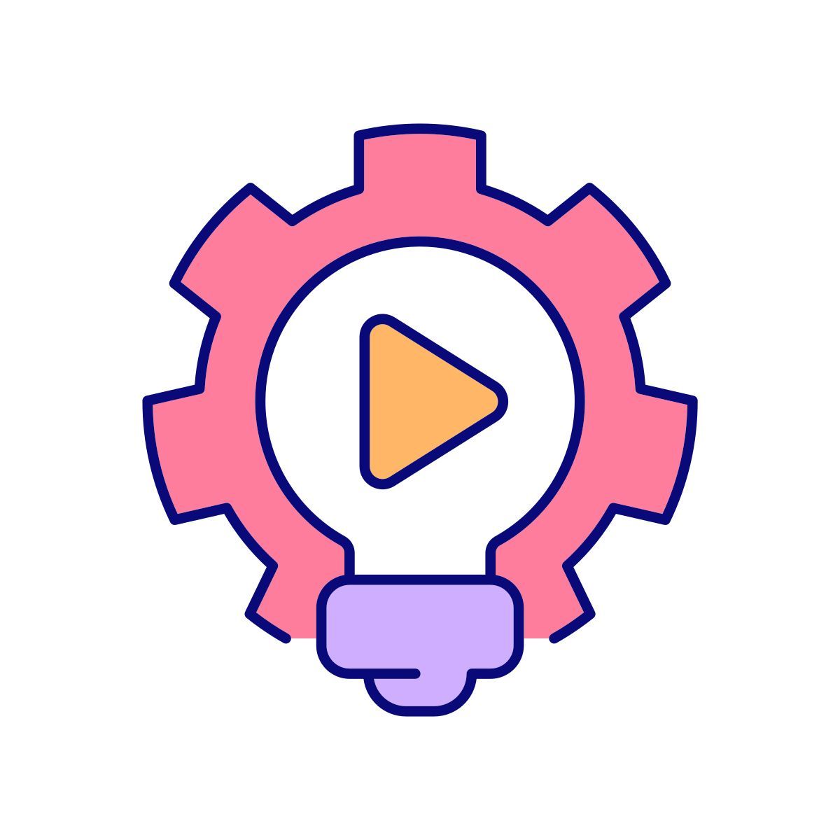 external creative video production streaming filled color icons papa vecteur icon
