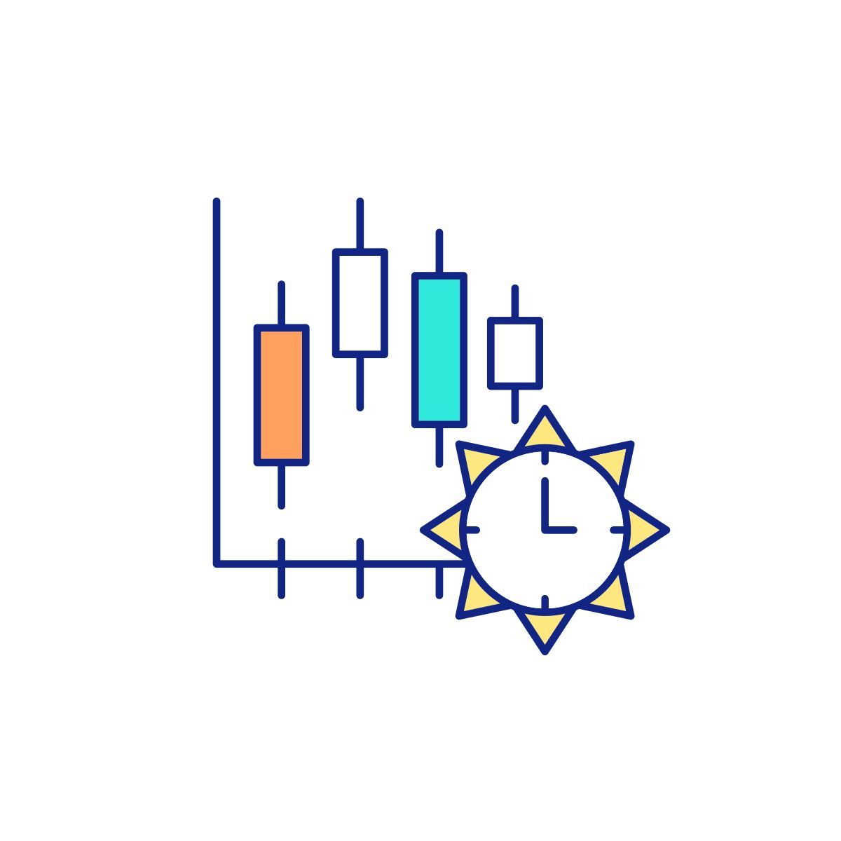 crypto trading day icon