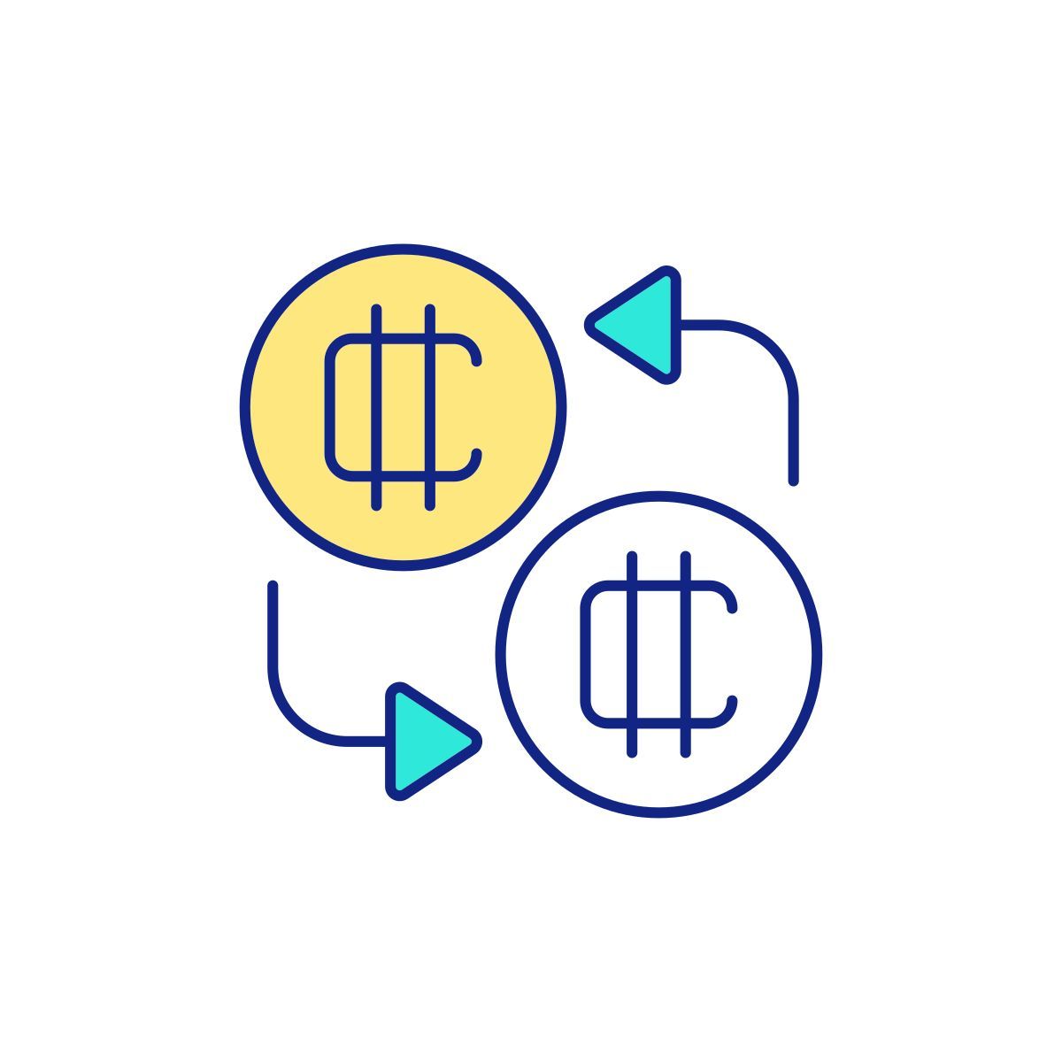 cryptocurrency exchange icon