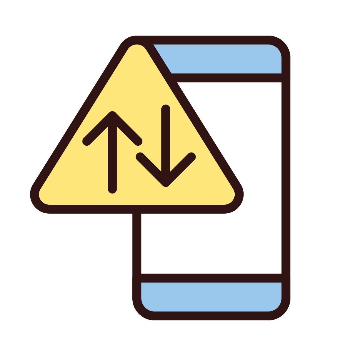 data usage warning icon