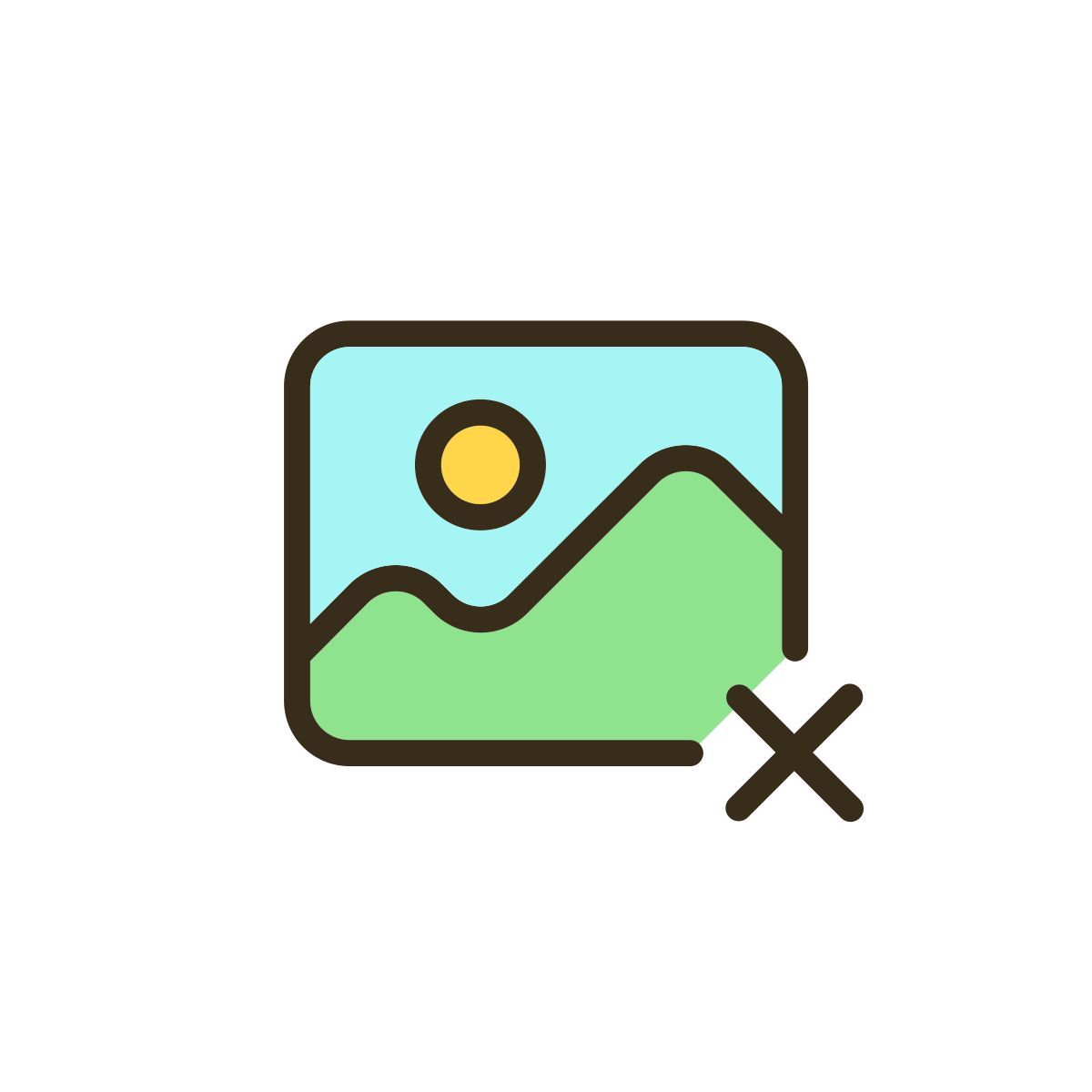 delete image icon