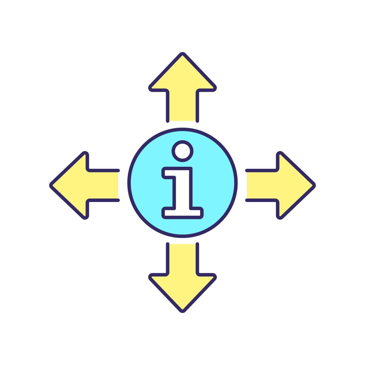 distributing information icon