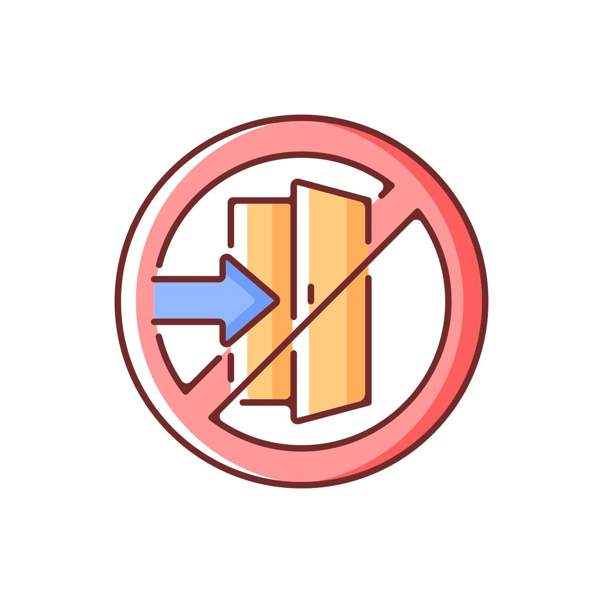 do not enter icon