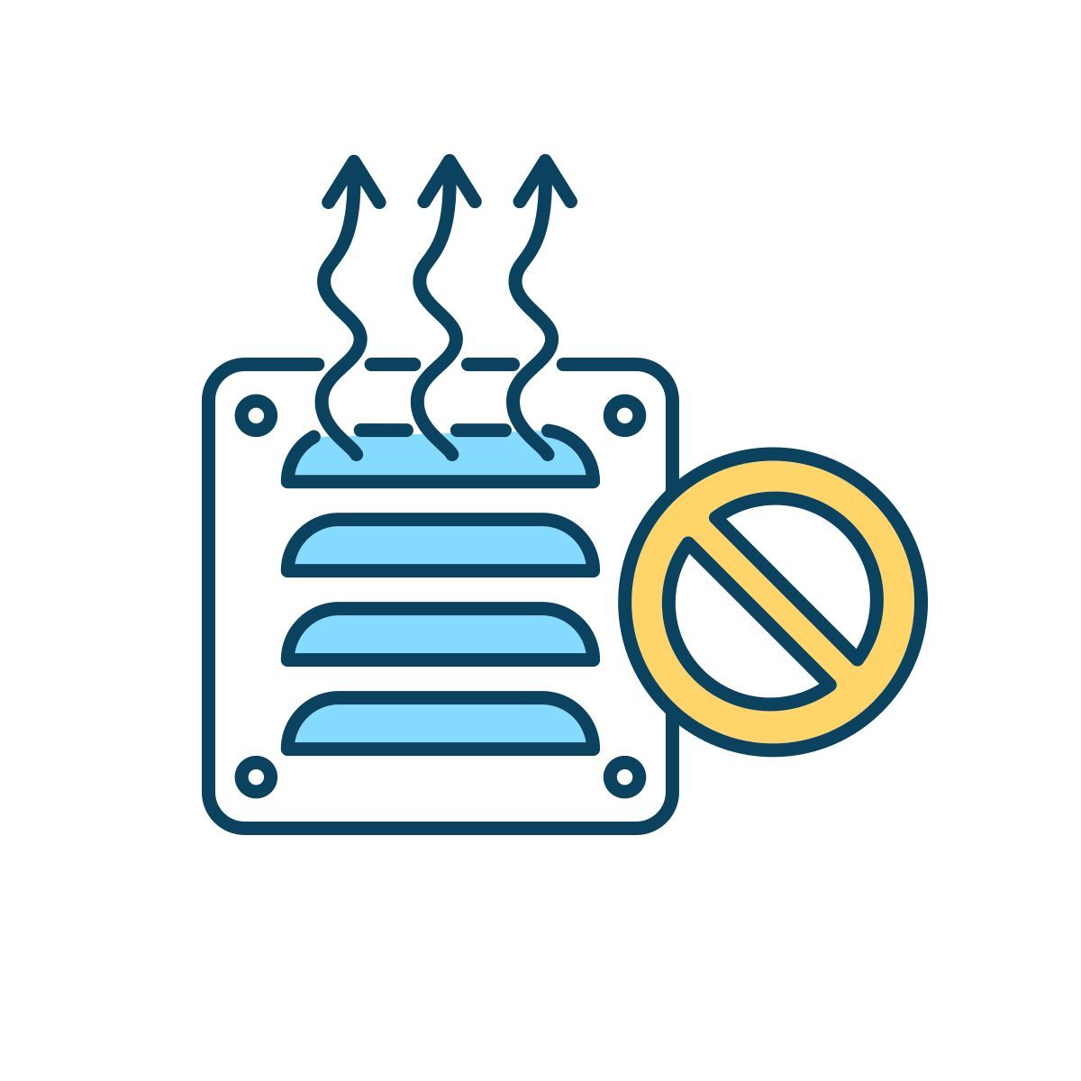 draught proofing vents icon