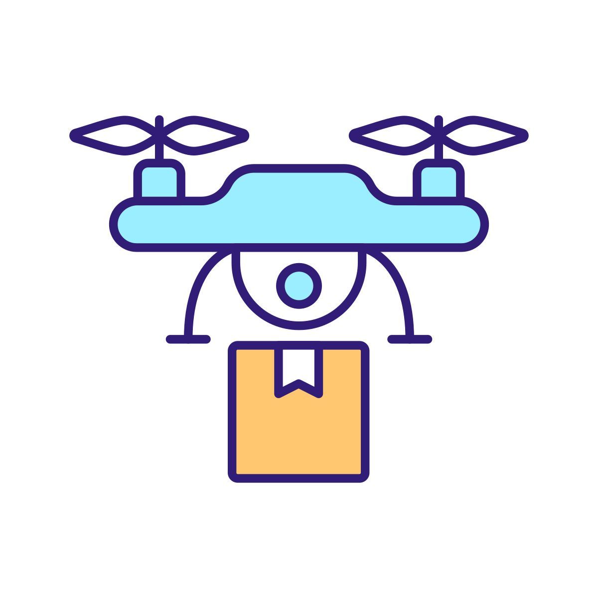 drone delivery icon
