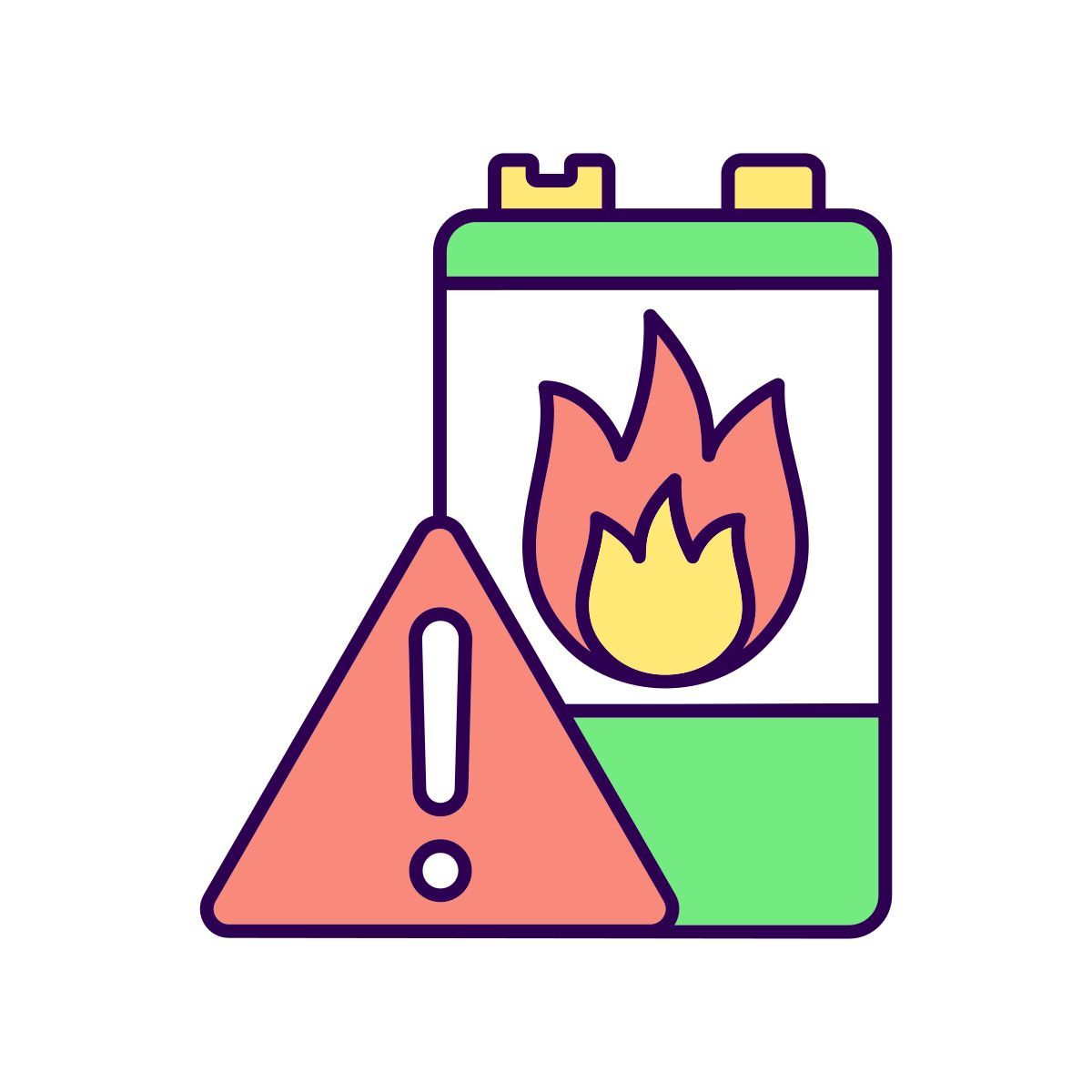 flammability icon