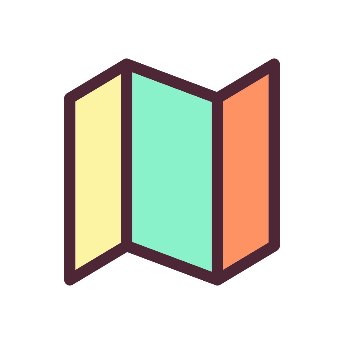 folding brochure icon