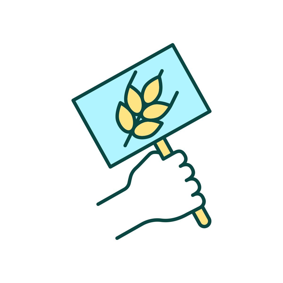 food justice protest icon