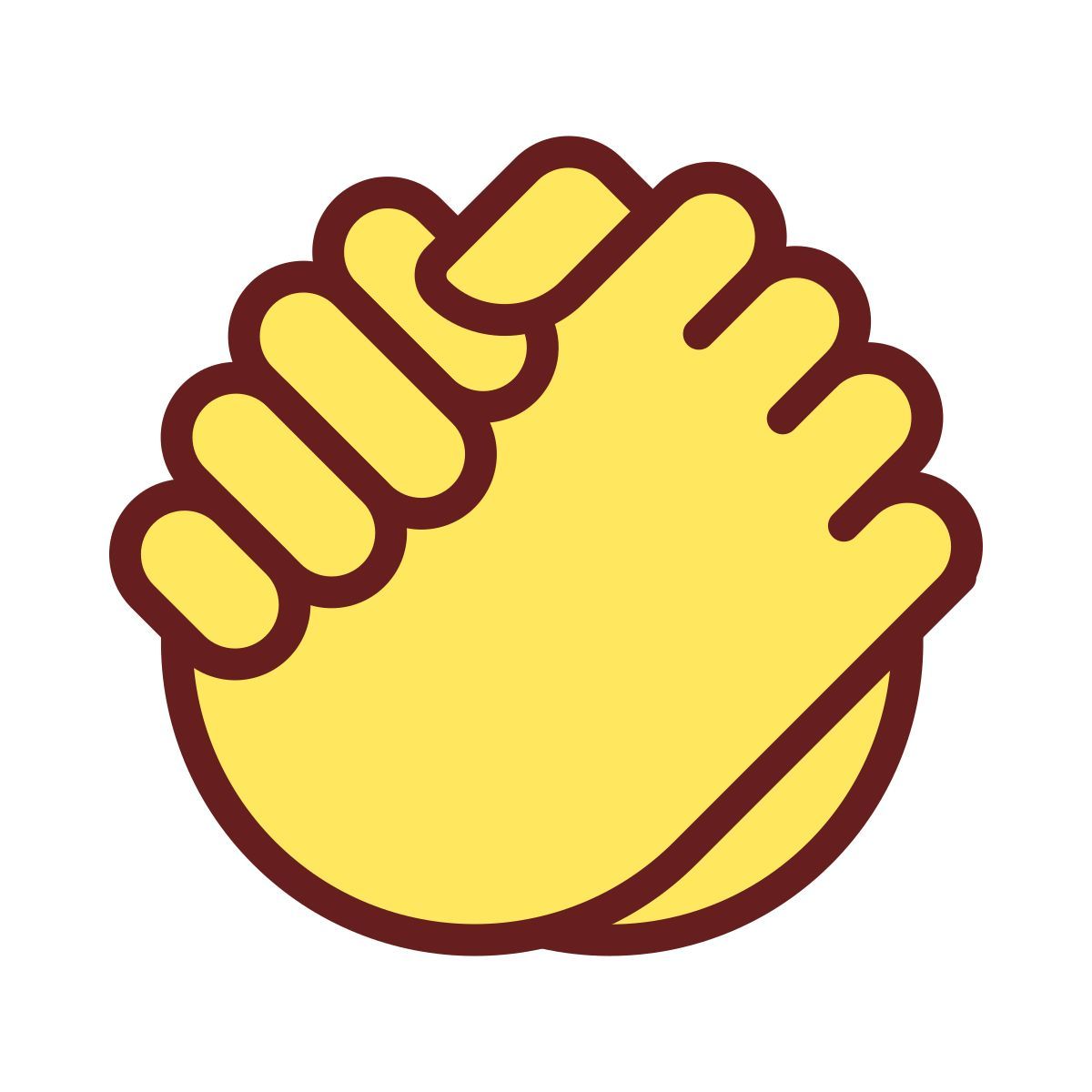friendly handshake icon
