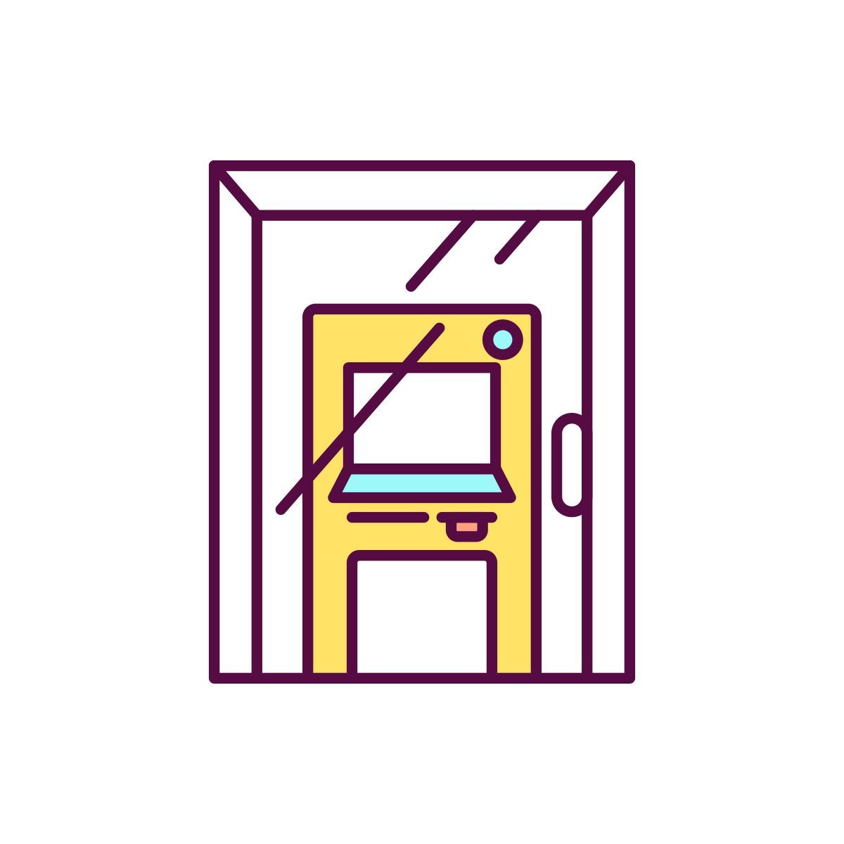 functioning locked door icon