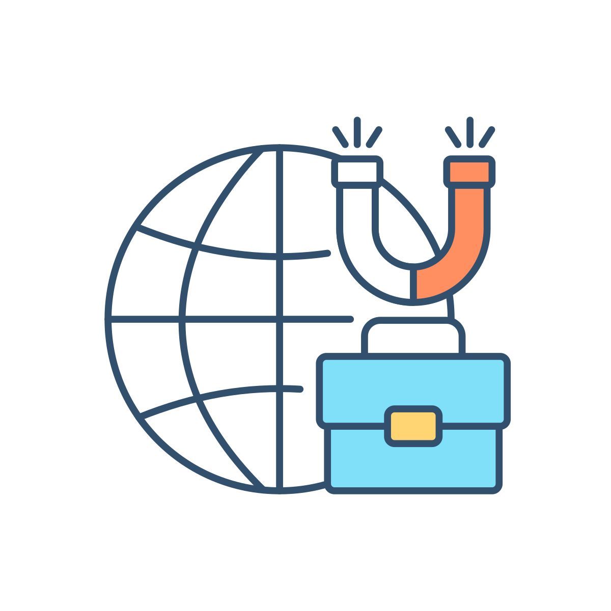 global job hunting icon