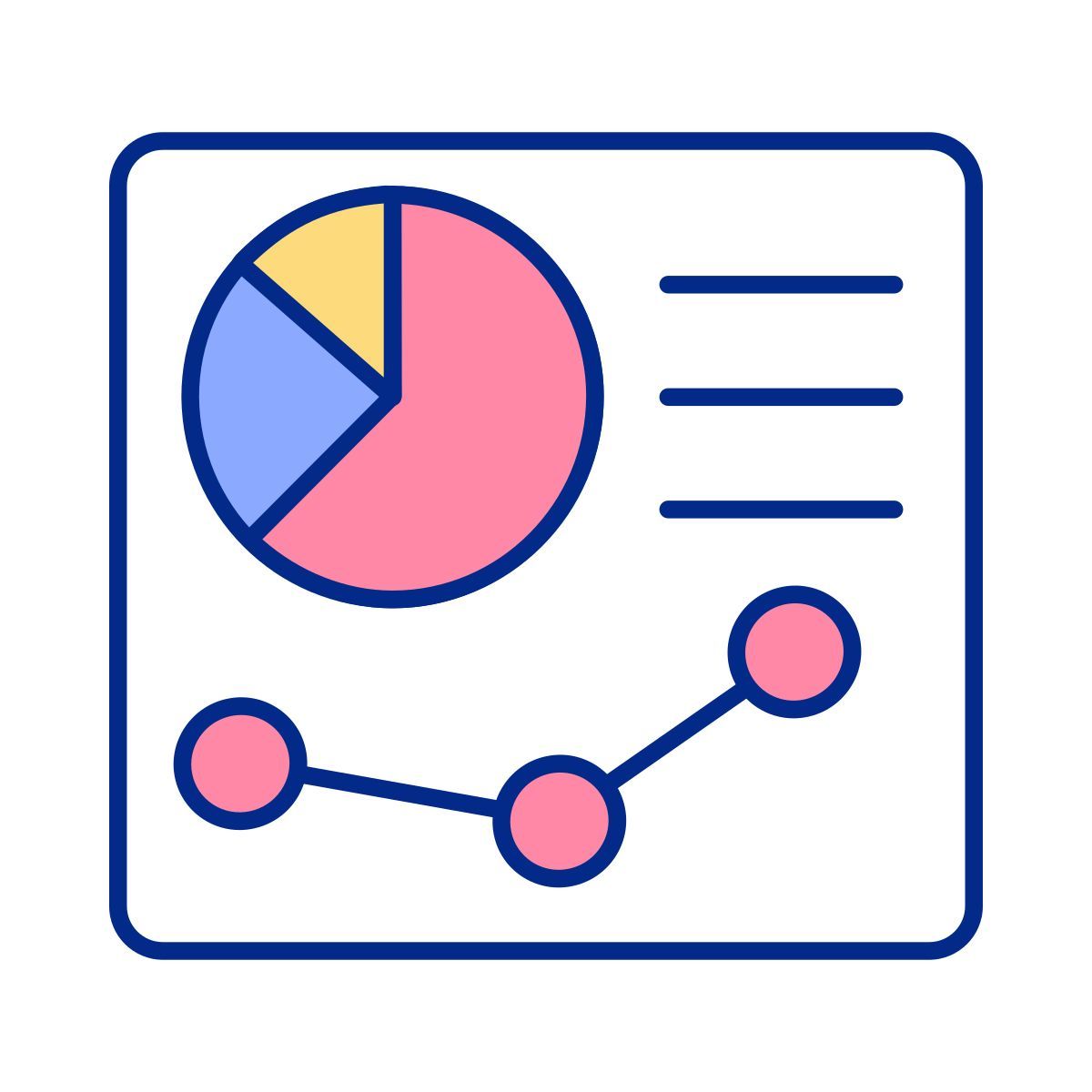 graph data analysis icon