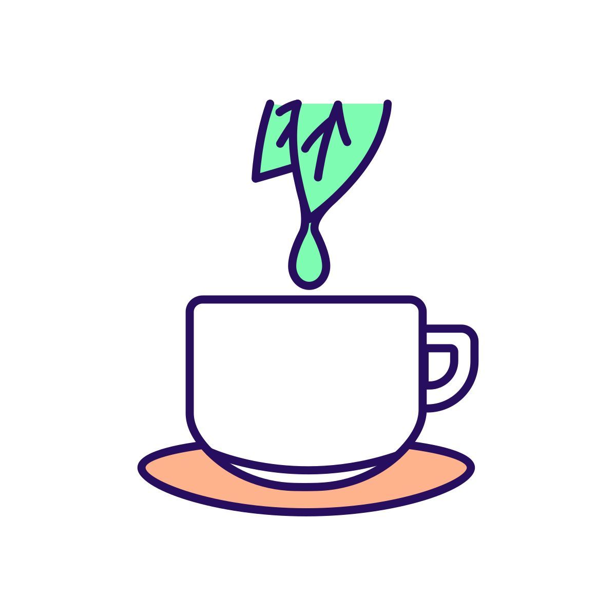 green tea icon