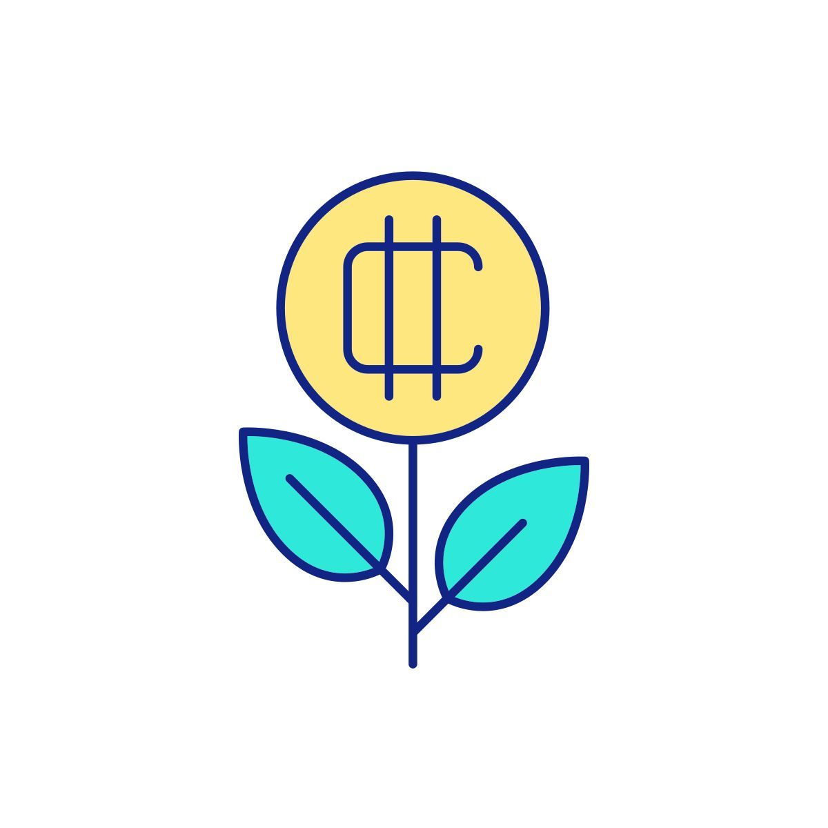 growing up crypto investment icon