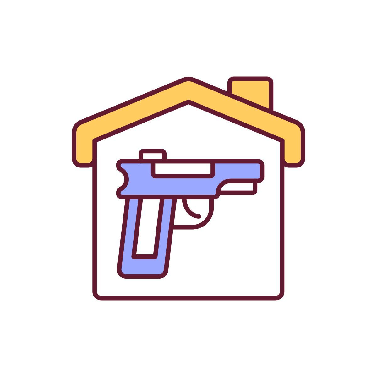 gun for home security icon
