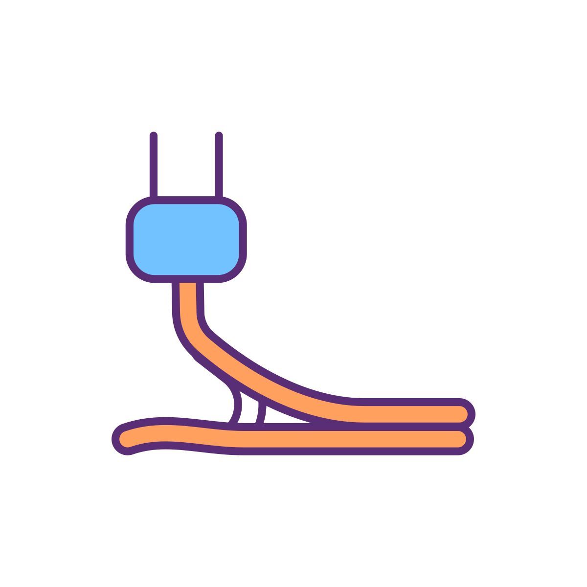 high performance prosthetic foot icon