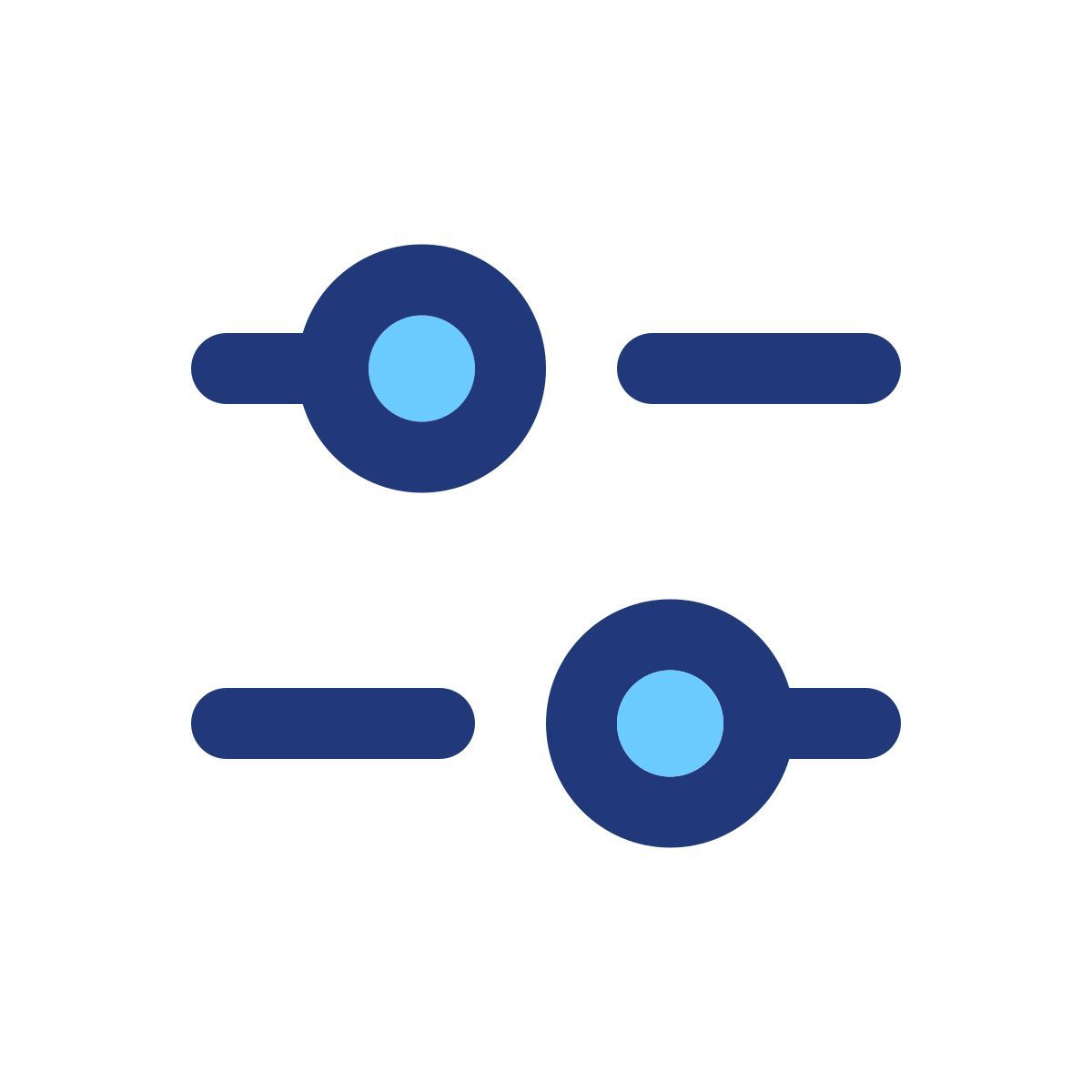 horizontale anpassung icon