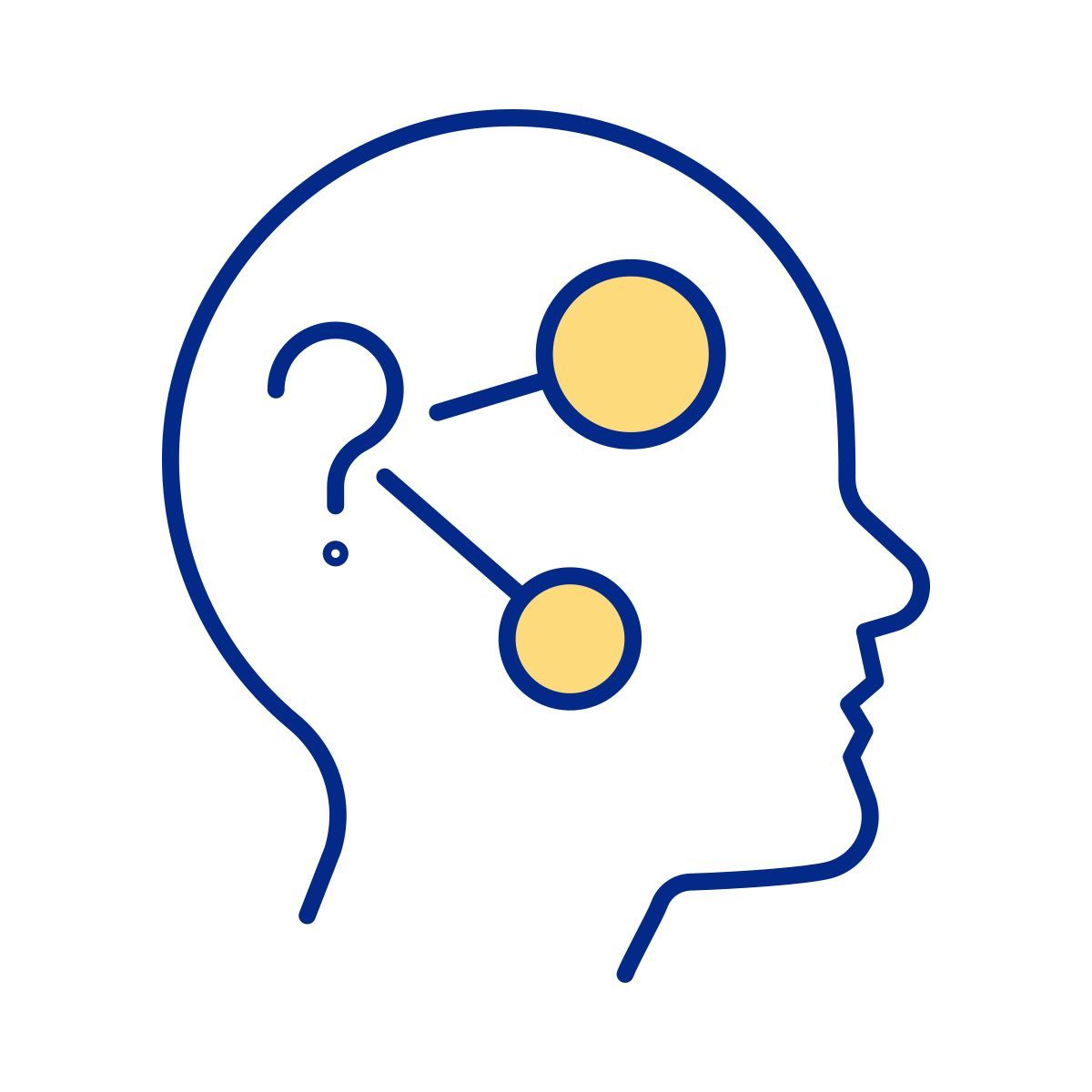 cérebro humano resolvendo problemas icon